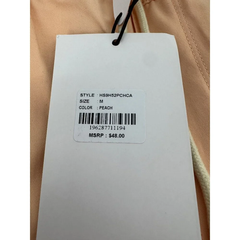 Huntington Mens Lightweight Peach Stretch Slim Fit Casual Shorts NWT